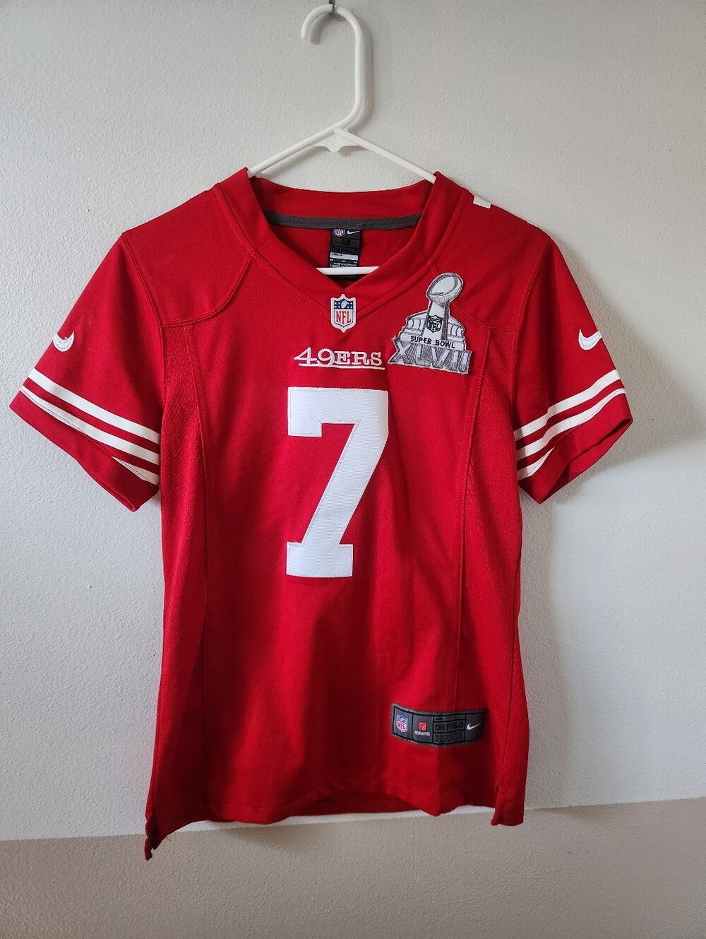 NFL 49er's Kaepernick 7 Jersey Size Medium